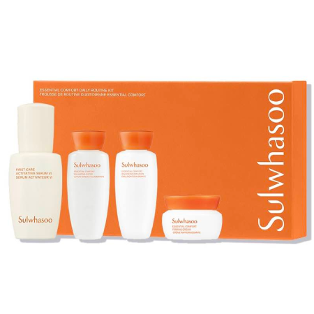 Sulwhasoo Essential Comfort Daily Routine Kit (4 Items) ,First Care Activating Serum,Essential Balancing Water EX,Essential Balancing Emulsion EX,Essential Firming Cream EX,Sulwhasoo Essential Comfort Daily Routine Kit ราคา , Sulwhasoo Essential Comfort Daily Routine Kit รีวิว